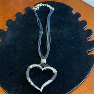 Brighton Silver Plated Heart Pendant Necklace